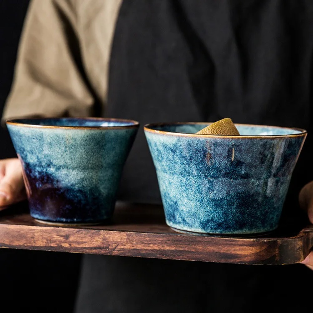 中国風レトロ陶器食器（取っ手付き）- デザートボウル、サラダ - Dim Sum Basket のレビューと価格