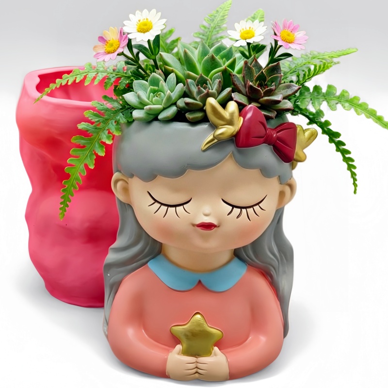 2026 シリコンモールド セメント製植木鉢用 |   星型 - Potsticker Mold のレビューと価格